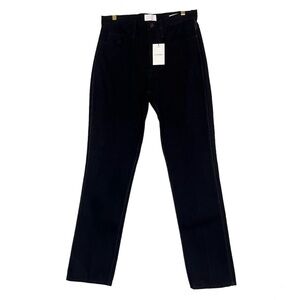 NWT Frame Le Italien True Straight Jeans Noir Black Size 29